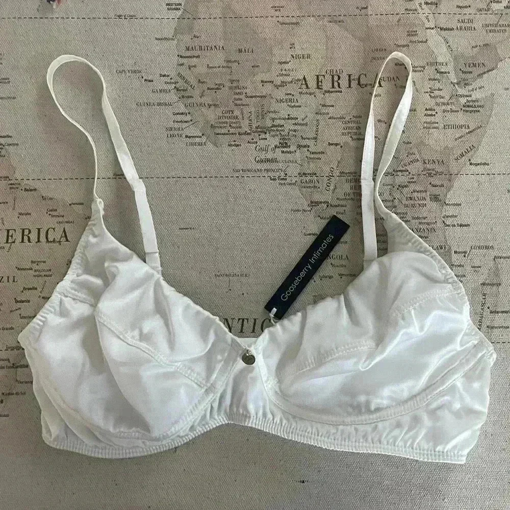 🆕Gooseberry Intimates Manhattan Demi Bra Ivory Size M New With Tags - Picture 2 of 8